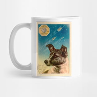 Laika the space dog postcard (S620/0046) Mug